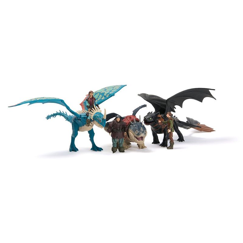 Set de Figura Vikingo y Dragón Cómo Entrenar a Tu Dragón - Presentación Surtida