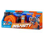 Lanzador X Shot Insanity Blitz Hammer con Tambor de 40 Dardos