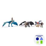 Set de Figura Vikingo y Dragón Cómo Entrenar a Tu Dragón - Presentación Surtida