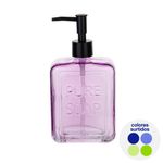 Dispensador de Vidrio para Jabón Líquido 500 ml en Colores Surtidos