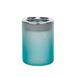 Set de 3 Piezas de Accesorios de Vidrio para Baño Color Azul