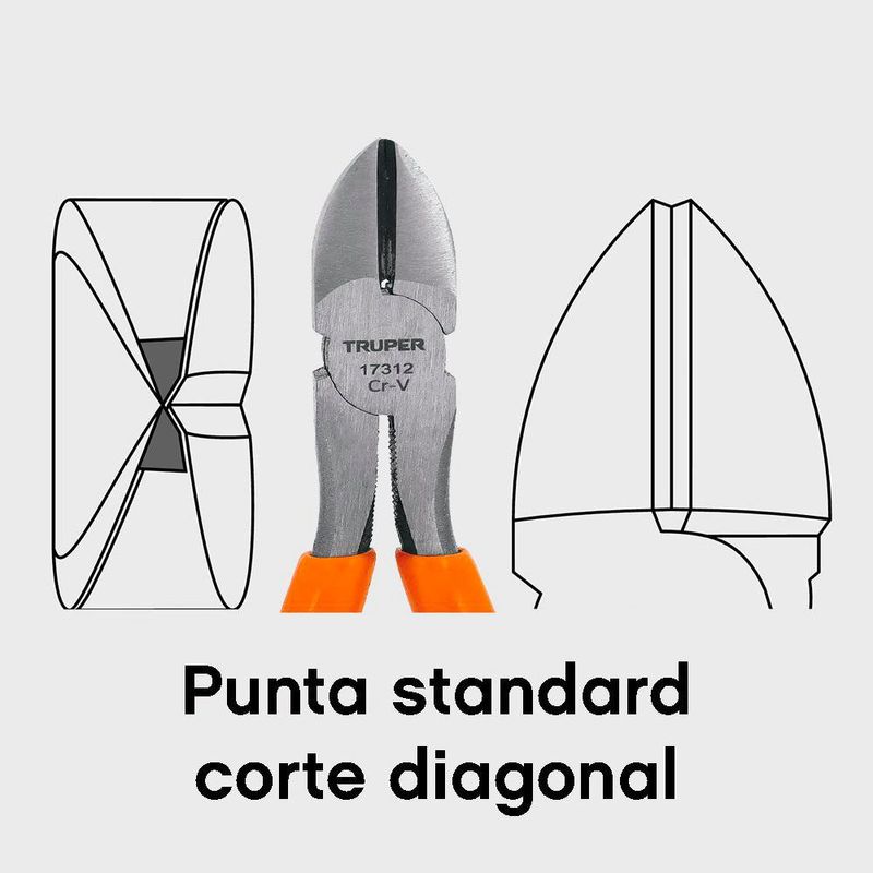Alicate de Corte Diagonal de 6 Plg