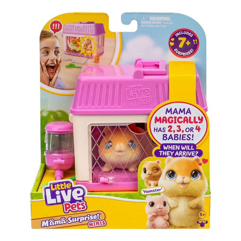 Set Little Live Pets Mama Surprise Minis con Casita y Bebés - Presentación Surtida