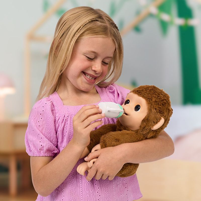 Mascota Interactiva de Mono Little Live Pets My Baby Monkey Mango con Sonidos