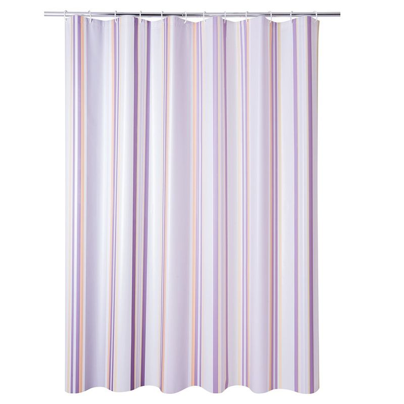 Set de Baño 15 Piezas con Cortina Impermeable y Alfombra Colores Surtidos
