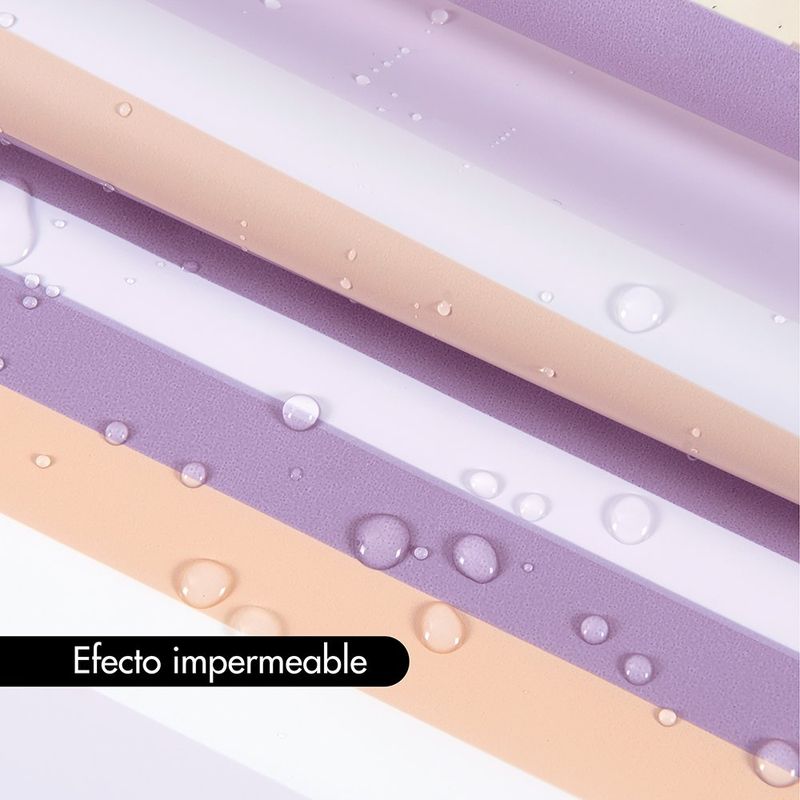Set de Baño 15 Piezas con Cortina Impermeable y Alfombra Colores Surtidos