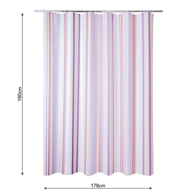 Set de Baño 15 Piezas con Cortina Impermeable y Alfombra Colores Surtidos