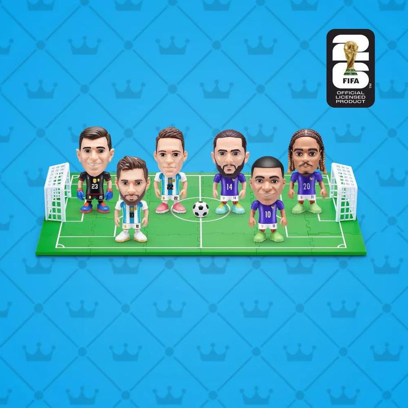 Cápsula Coleccionable FIFA World Cup Ballers Serie 1 con Figura de Jugador, Balón y Accesorios - Presentación Surtida