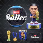 Cápsula Coleccionable FIFA World Cup Ballers Serie 1 con Figura de Jugador, Balón y Accesorios - Presentación Surtida