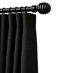 Galería Metálica Extensible Color Negro Nickel de 120 a 300 Cm