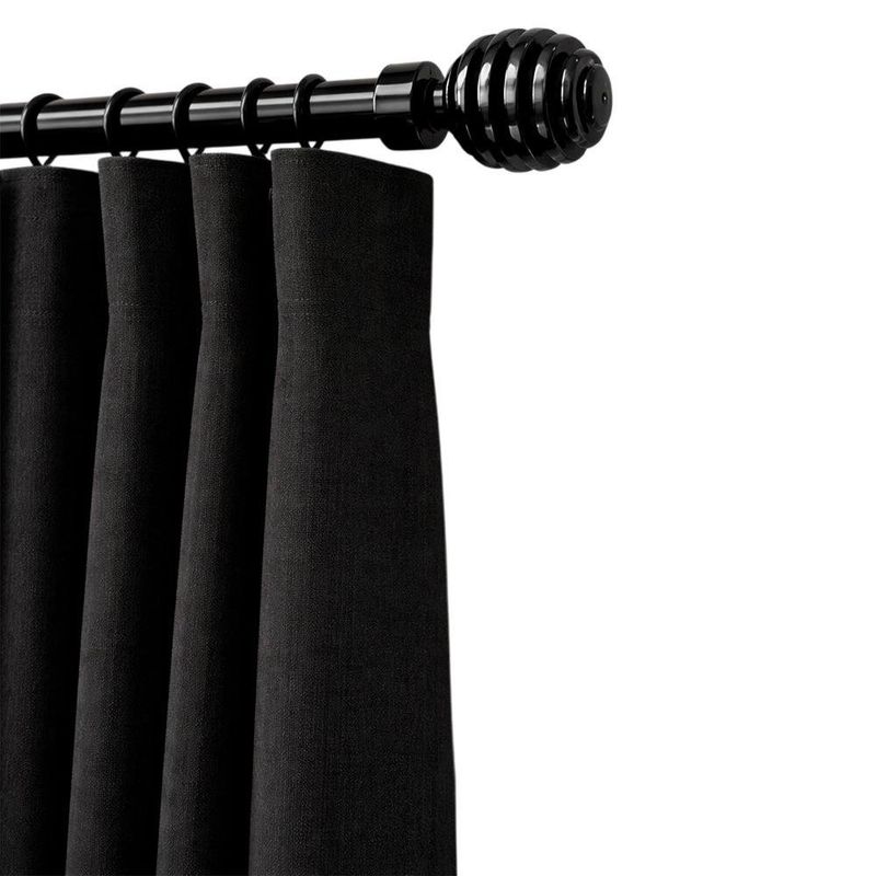 Galería Metálica Extensible Color Negro Nickel de 120 a 300 Cm