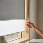 Cortina Enrollable Dia y Noche con Control de Luz 180 x 240 cm Color Gris