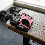Guantes para Gimnasio de Dama Talla M Color Rosado