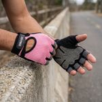 Guantes para Gimnasio de Dama Talla M Color Rosado