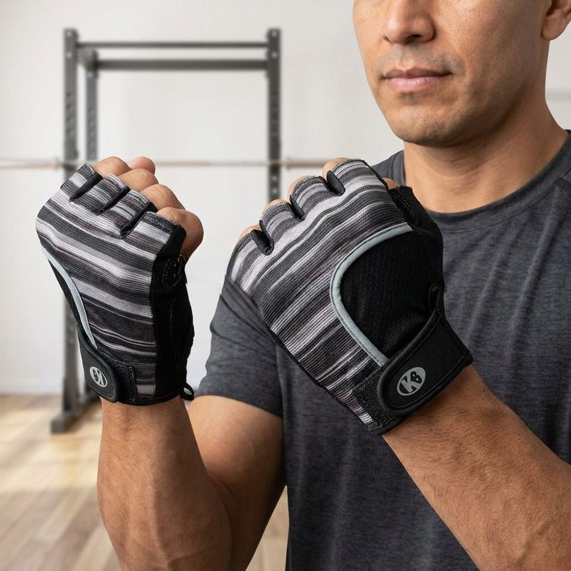 Guantes para Gimnasio de Dama Talla M Color Rosado