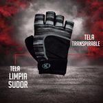 Guantes para Gimnasio de Dama Talla S Color Gris con Blanco