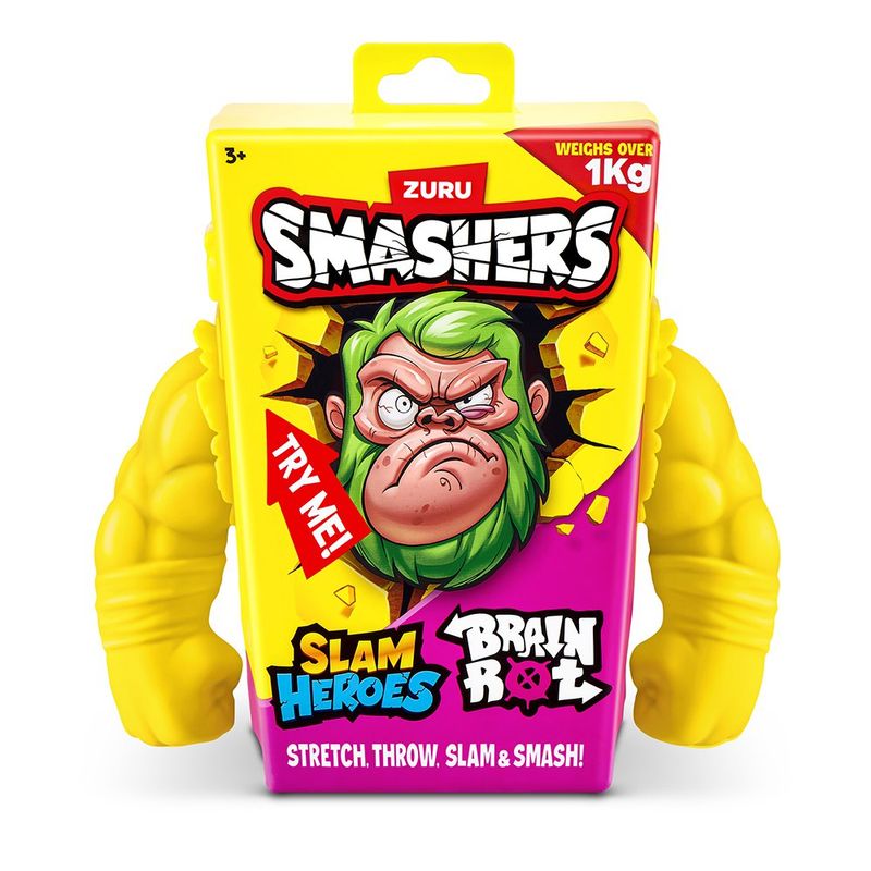 Figura de Juguete Smashers Slam Heroes Brainrot Superelástica - Presentación Surtida