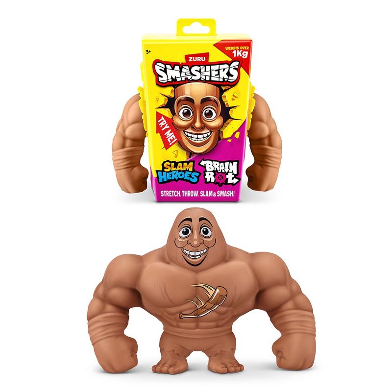 Figura de Juguete Smashers Slam Heroes Brainrot Superelástica - Presentación Surtida