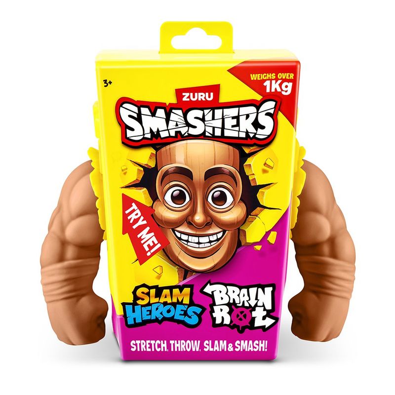 Figura de Juguete Smashers Slam Heroes Brainrot Superelástica - Presentación Surtida
