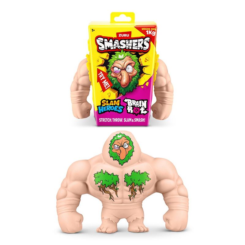 Figura de Juguete Smashers Slam Heroes Brainrot Superelástica - Presentación Surtida