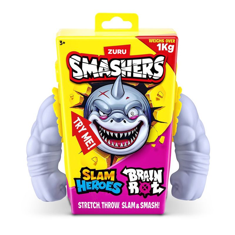 Figura de Juguete Smashers Slam Heroes Brainrot Superelástica - Presentación Surtida