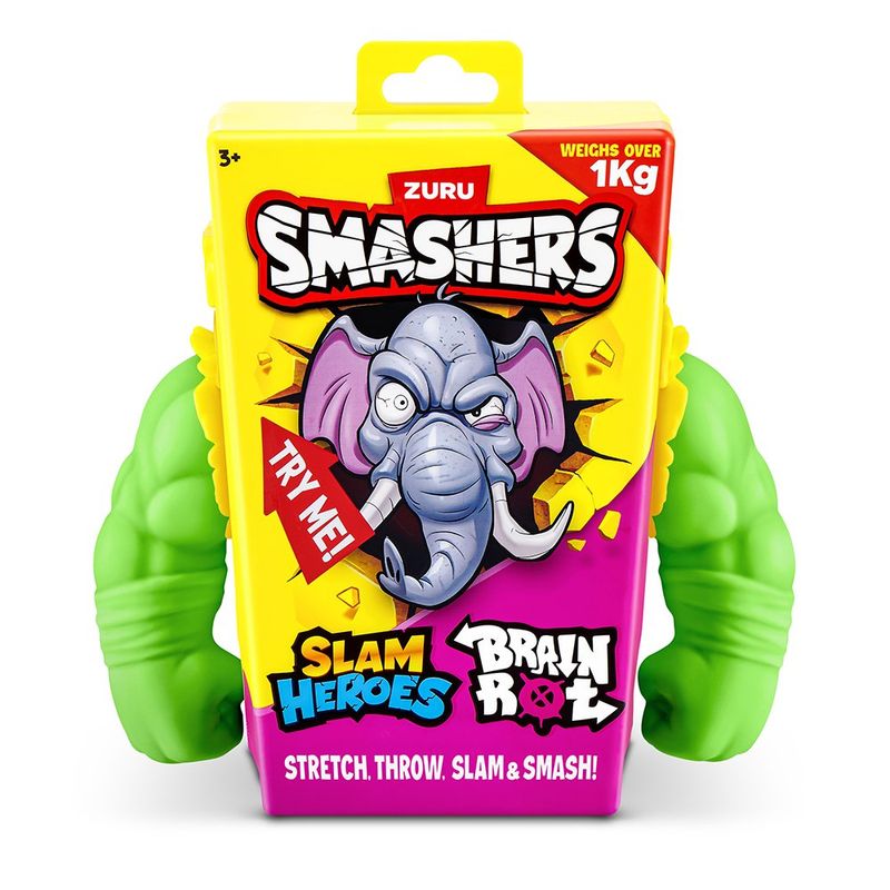 Figura de Juguete Smashers Slam Heroes Brainrot Superelástica - Presentación Surtida