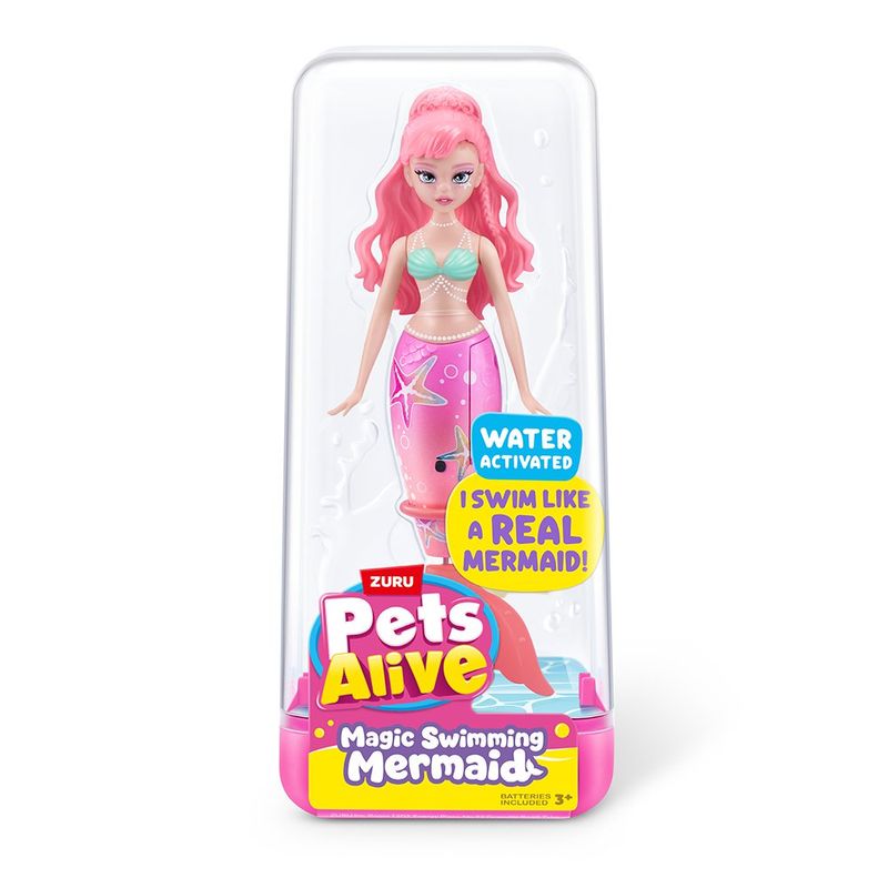Muñeca Sirena Pets Alive para Agua con Movimiento Mágico - Presentación Surtida