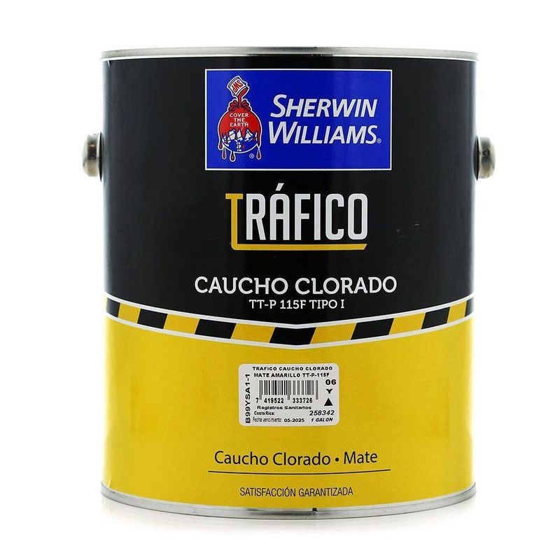 Tráfico Caucho Clorado Mate Amarillo 1 Gal