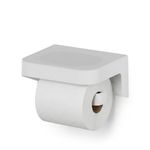 Porta Rollo Adhesivo de Papel Higiénico para Baño Color Blanco