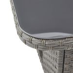 Mesa de Exterior Ajustable Drios de 90 x 90 x 70 cm Color Gris Oscuro