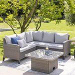 Mesa de Exterior Ajustable Drios de 90 x 90 x 70 cm Color Gris Oscuro