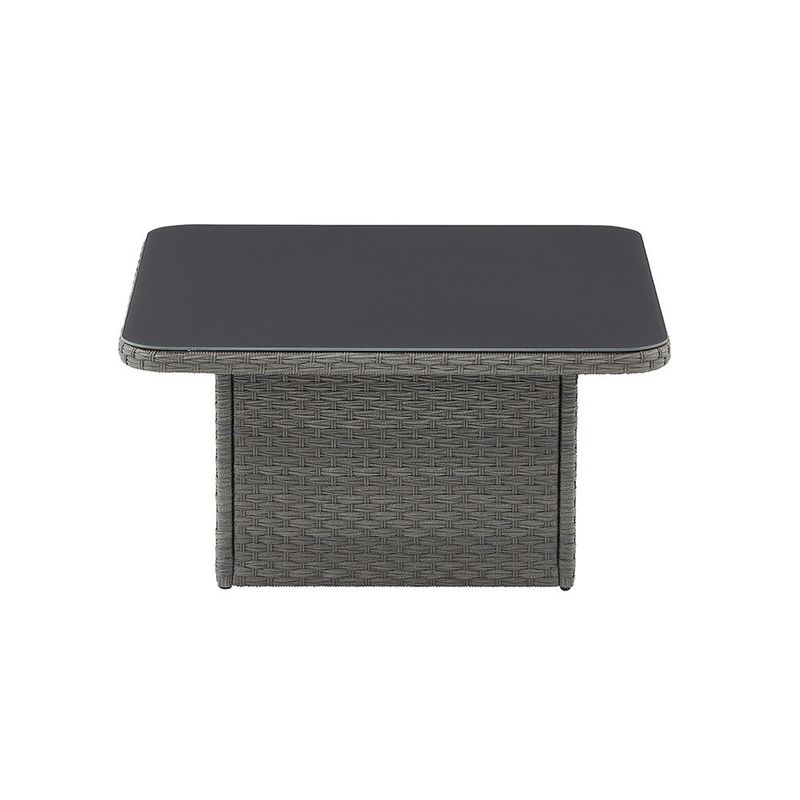 Mesa de Exterior Ajustable Drios de 90 x 90 x 70 cm Color Gris Oscuro
