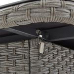 Mesa de Exterior Ajustable Drios de 90 x 90 x 70 cm Color Gris Oscuro