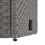 Mesa de Exterior Ajustable Drios de 90 x 90 x 70 cm Color Gris Oscuro