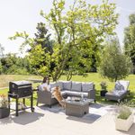 Mesa de Exterior Ajustable Drios de 90 x 90 x 70 cm Color Gris Oscuro