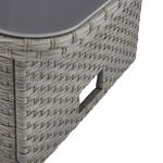 Mesa de Exterior Ajustable Drios de 90 x 90 x 70 cm Color Gris Oscuro