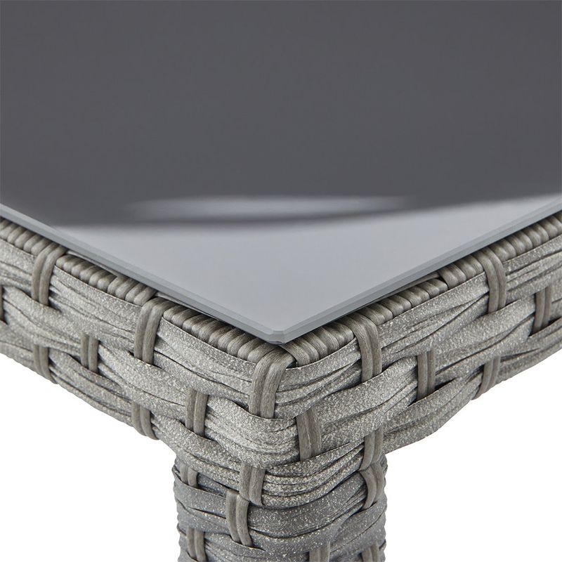 Mesa de Comedor de Exterior Drios de 172 x 89 x 75 cm para 6 Personas Gris Oscuro