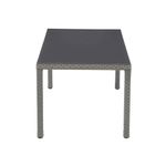 Mesa de Comedor de Exterior Drios de 172 x 89 x 75 cm para 6 Personas Gris Oscuro