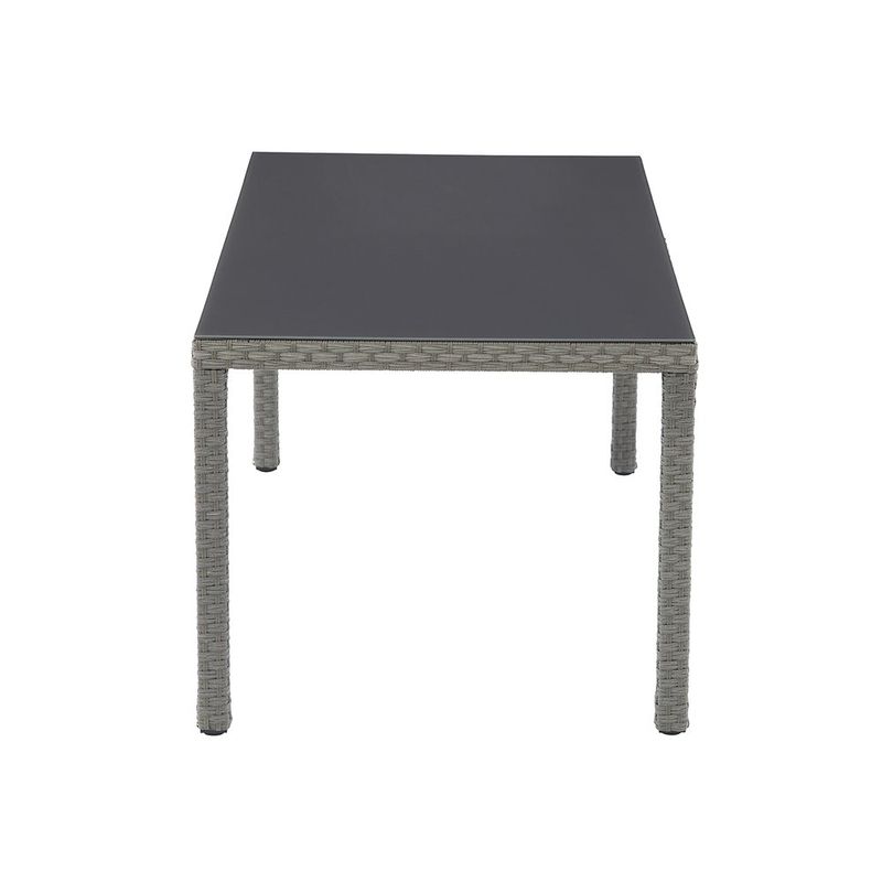 Mesa de Comedor de Exterior Drios de 172 x 89 x 75 cm para 6 Personas Gris Oscuro