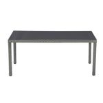 Mesa de Comedor de Exterior Drios de 172 x 89 x 75 cm para 6 Personas Gris Oscuro