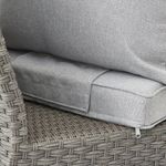 Sillón Esquinero de Exterior Drios Gris Oscuro de 74 x 110/186 x 80 cm