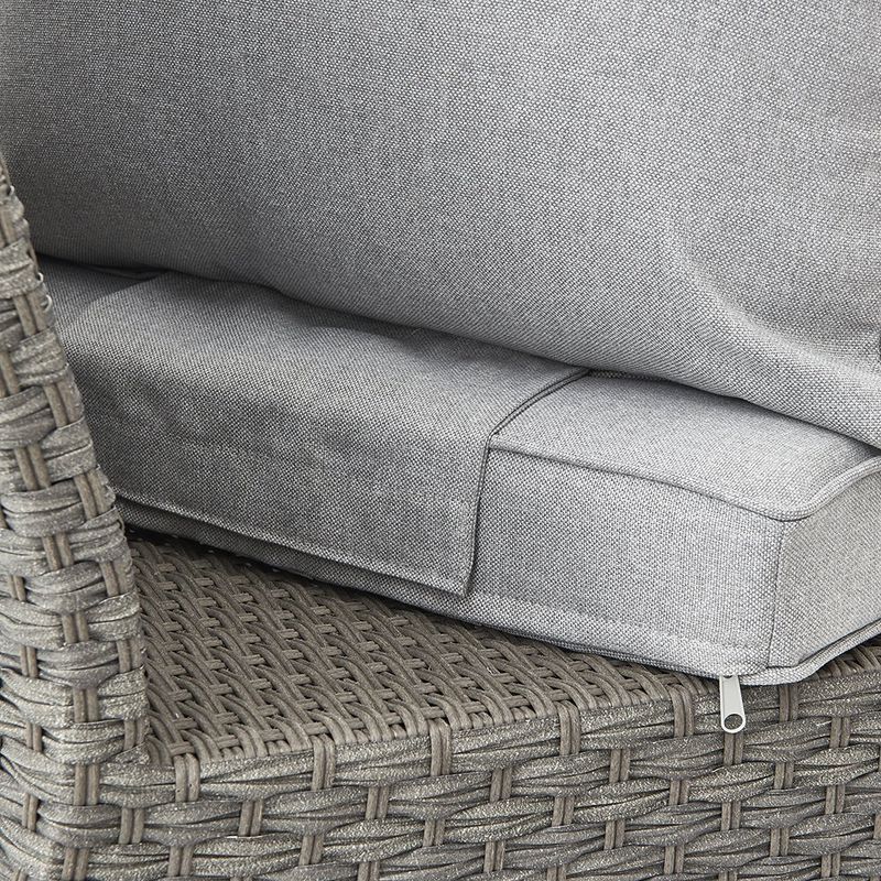 Sillón Esquinero de Exterior Drios Gris Oscuro de 74 x 110/186 x 80 cm