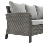 Sillón Esquinero de Exterior Drios Gris Oscuro de 74 x 110/186 x 80 cm