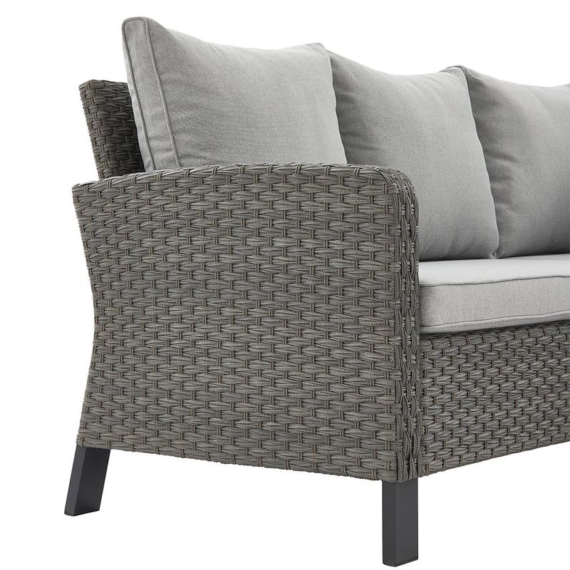 Sillón Esquinero de Exterior Drios Gris Oscuro de 74 x 110/186 x 80 cm