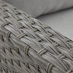 Sillón Esquinero de Exterior Drios Gris Oscuro de 74 x 110/186 x 80 cm