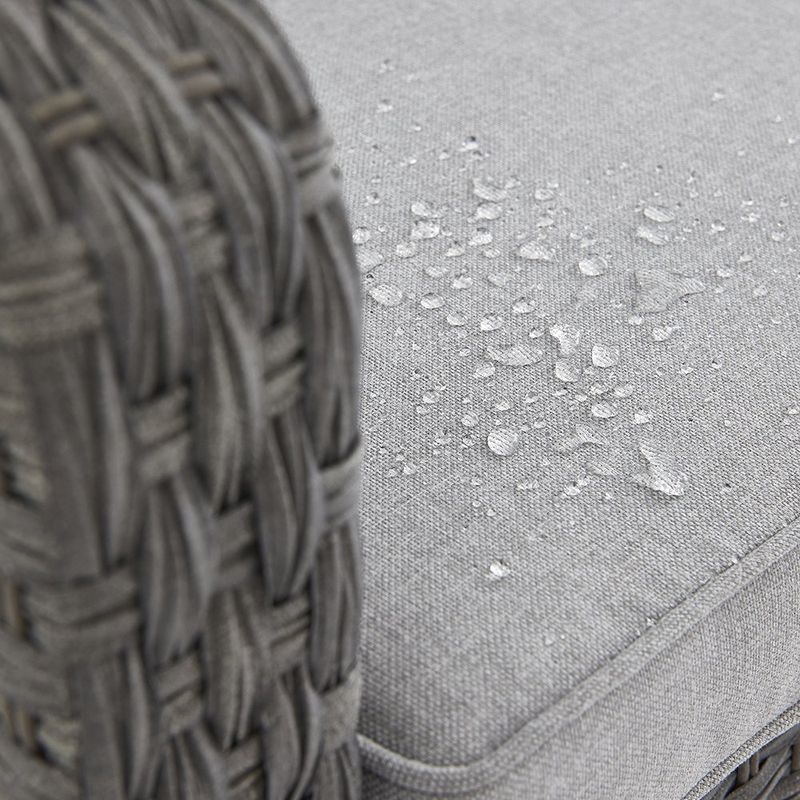 Sillón Esquinero de Exterior Drios Gris Oscuro de 74 x 110/186 x 80 cm