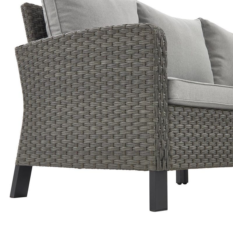 Sillón Esquinero de Exterior Drios Gris Oscuro de 74 x 110/186 x 80 cm