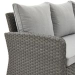 Sillón Esquinero de Exterior Drios Gris Oscuro de 74 x 110/186 x 80 cm