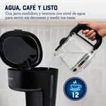 Cafetera de 12 Tazas con Filtro Reutilizable Color Negro