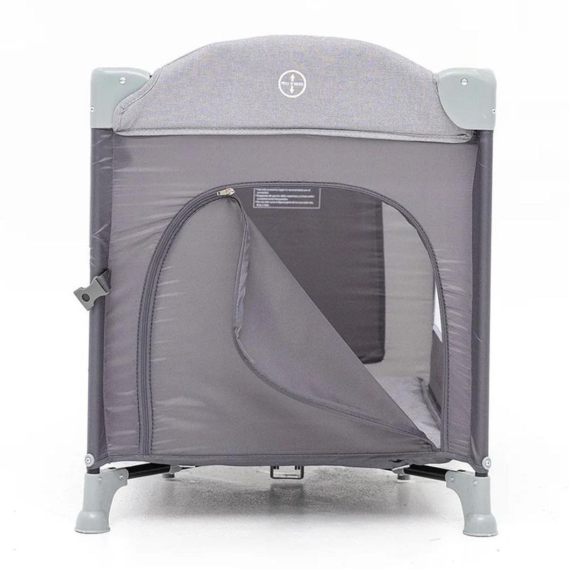 Cuna con Corral Austin Color Gris